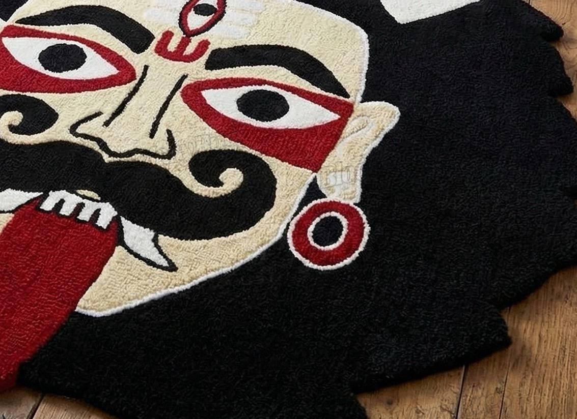Bold Evil Eye Face Rug