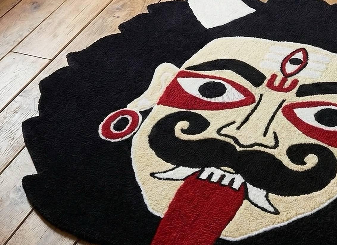 Bold Evil Eye Face Rug