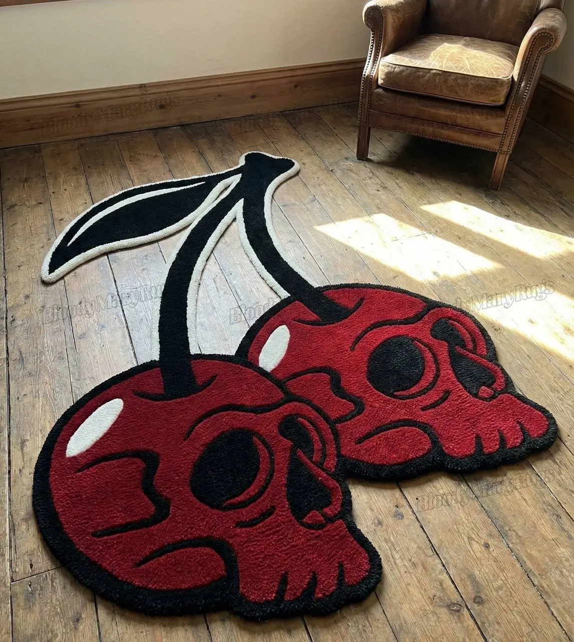 Cherry Skull Rug