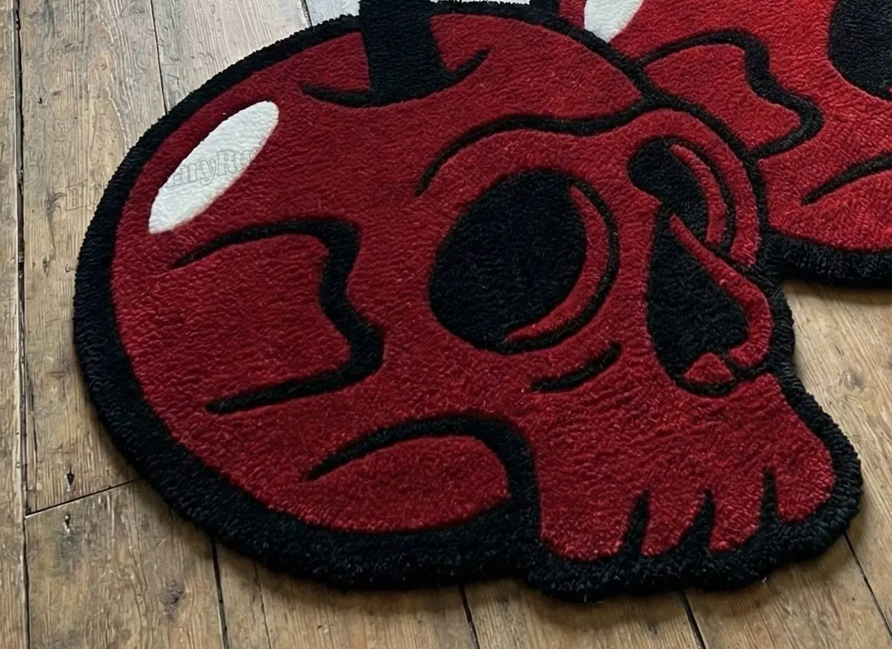 Cherry Skull Rug