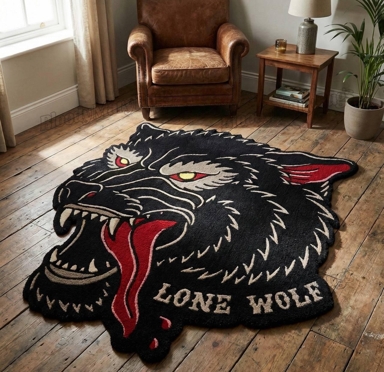 Lone Wolf Rug