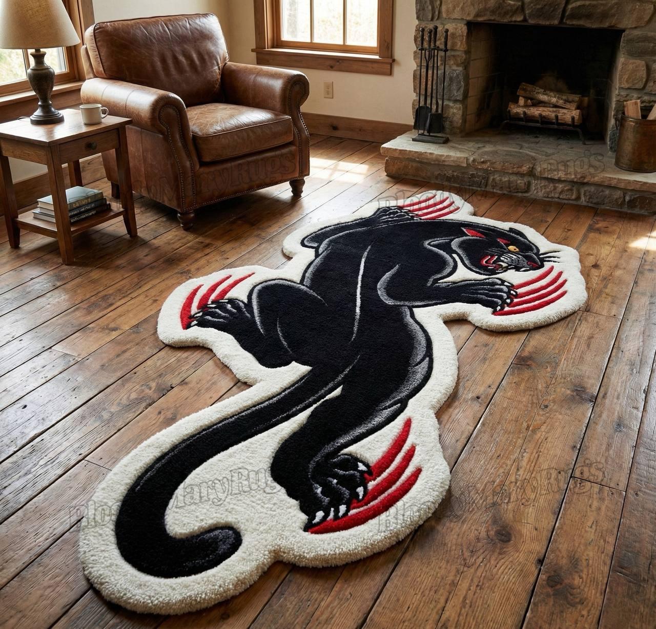 Night Prowler Panther Rug