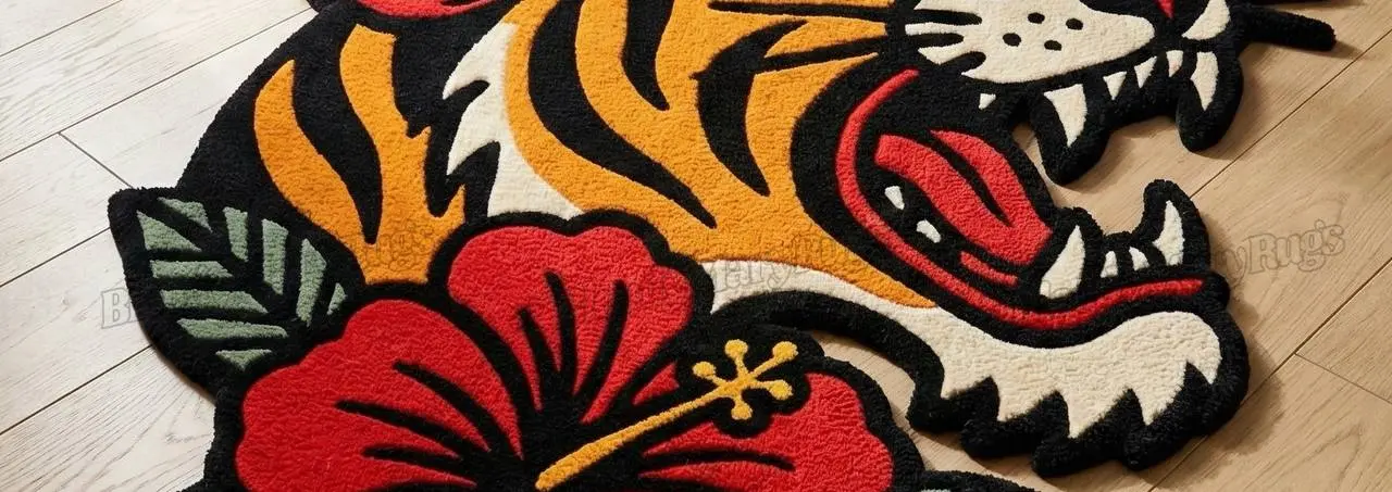 Tiger Hibiscus Rug